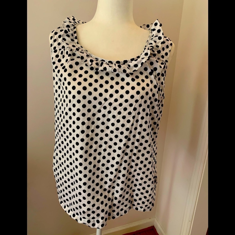 Tommy Hilfiger polka dot Cotton top, size M